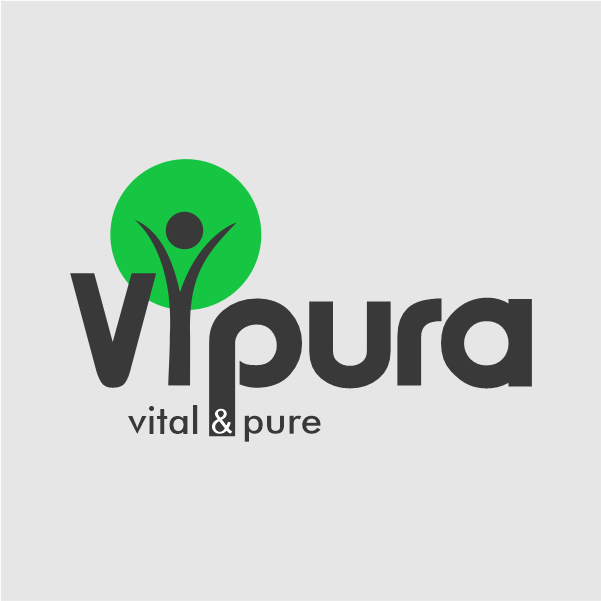 <b> Vipura logo, Vipura is a newly launched brand which sells orgonic millets and oil  </b>