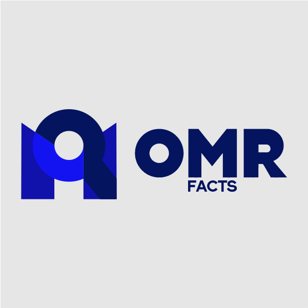 <b> OMR Facts logo, it is a youtube channel logo </b>
